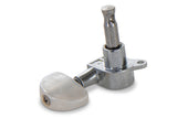 Meccaniche singole GEWA die-cast, grande bottone perlato in stile Grover, 3+3