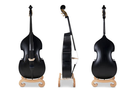 GEWA Rockabilly contrabbasso 3/4 nero satinato, set senza pickup