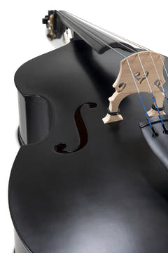 GEWA Rockabilly contrabbasso 3/4 nero satinato, set senza pickup
