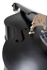 GEWA Rockabilly contrabbasso 3/4 nero satinato, set senza pickup