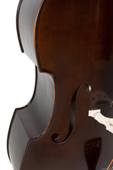GEWA Georg Walther contrabbasso 4/4, massiccio, forma da viola da gamba, vernice marrone scuro