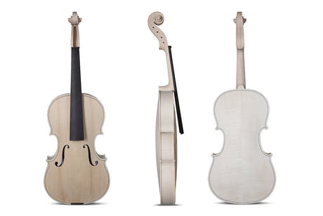 Viola GEWA non verniciata 38,2 cm (4/4), Stradivari, bella fiammatura