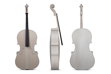 Violoncello GEWA non verniciato 4/4, Montagnana, bella fiammatura