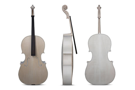GEWA violoncello non verniciato 4/4, Paolo Antonio Testore, bella fiammatura