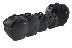 GEWA set di borse per batteria SPS - 20" x 18", 10" x 9", 12" x 10", 14" x 14", 14" x 6,5"