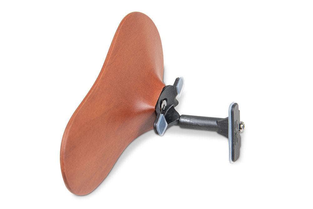 Supporto per mento SAS con base in carbonio, legno di pero, alto 24 mm