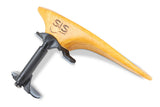 SAS poggia-mento con base in carbonio, acero, alto 24 mm