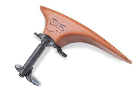 Supporto per mento SAS con base in carbonio, legno di pero, alto 32 mm