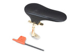 Poggiamento SAS con base in carbonio, ebano, altezza 32 mm