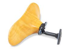 SAS mentoniera con base in carbonio, acero, alta 32 mm