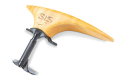 SAS mentoniera con base in carbonio, acero, alta 32 mm