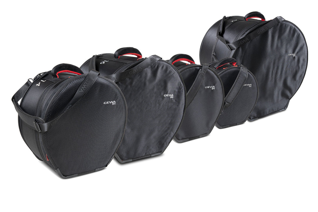 GEWA set bag per batterie SPS - 22" x 18", 10" x 8", 12" x 9", 16" x 16", 14" x 6,5"