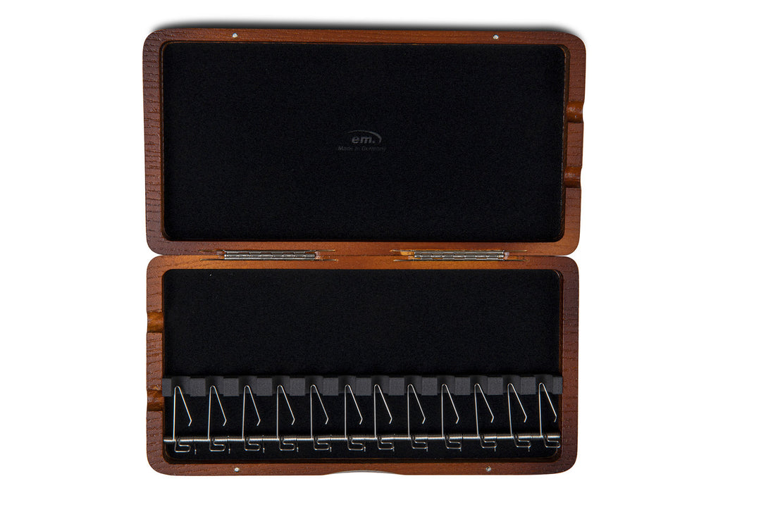 GEWA custodia per ance per fagotto 12 tubi - finitura laccata rosso marrone