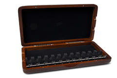 GEWA custodia per ance per fagotto 12 tubi - finitura laccata rosso marrone