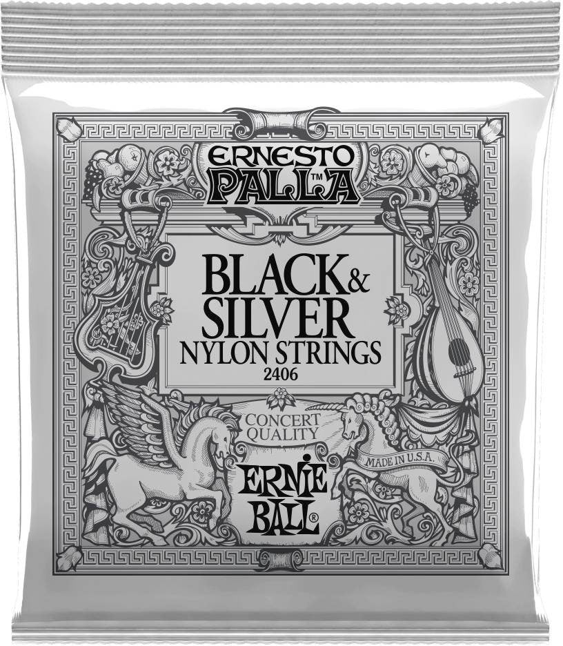 Ernie Ball 2406 Black & Silver Nylon Strings