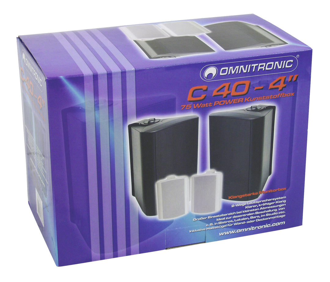 OMNITRONIC C-40 nero 2x