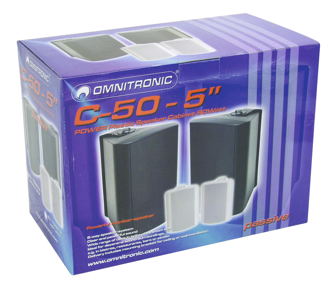 OMNITRONIC C-50 nero 2x