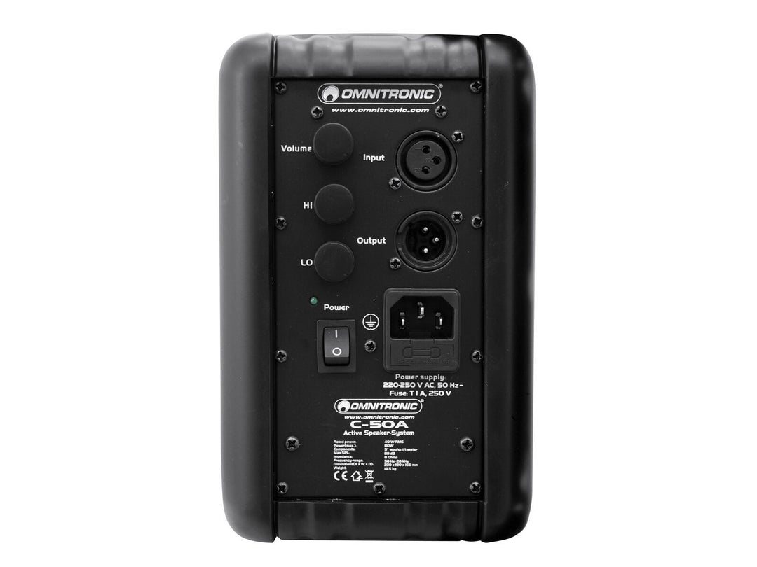 OMNITRONIC C-50A attivo nero 2x