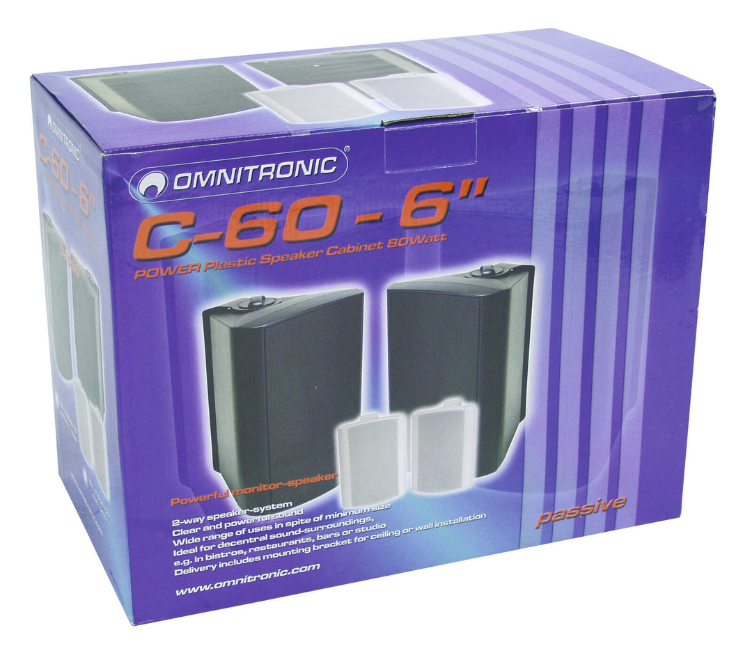 OMNITRONIC C-60 nero 2x