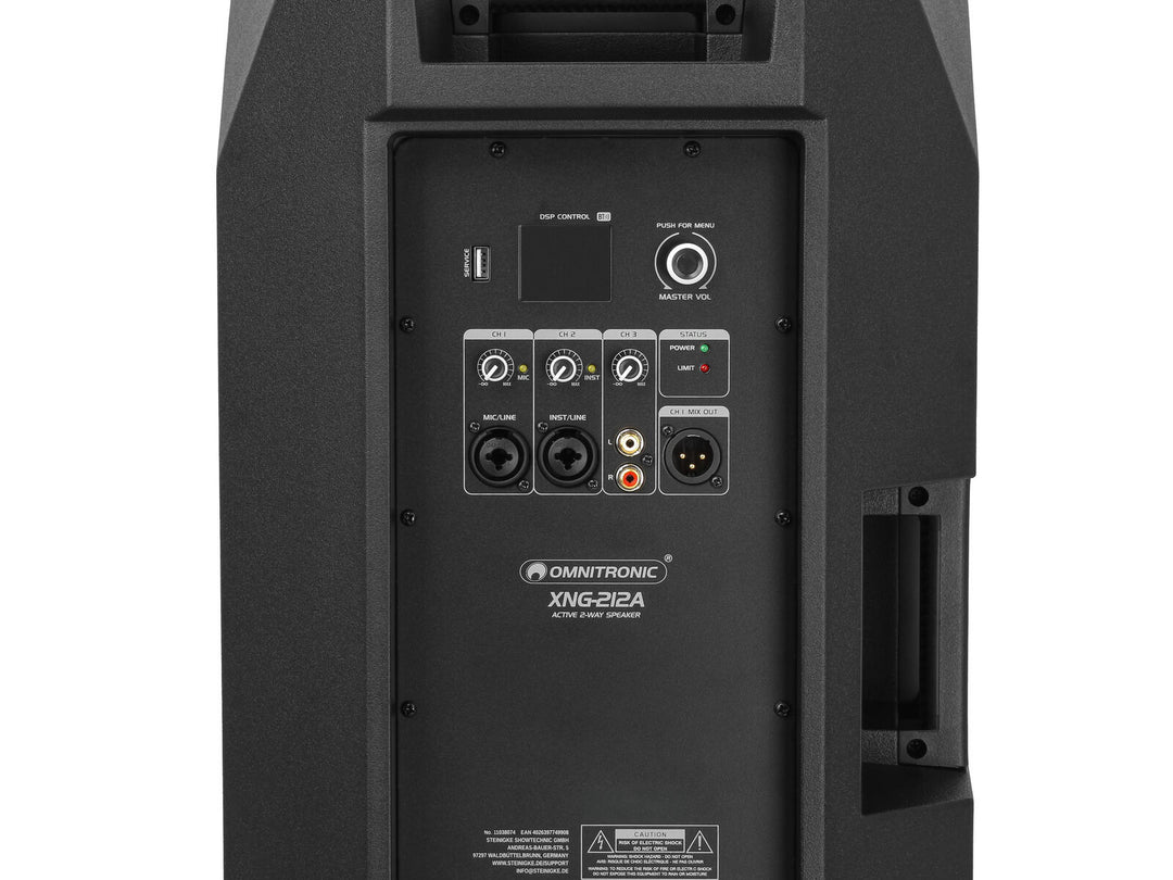 OMNITRONIC XNG-212A Altoparlante a 2 vie, attivo, DSP