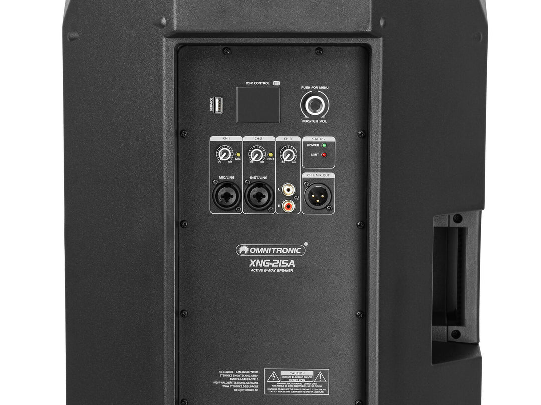 OMNITRONIC XNG-215A Altoparlante a 2 vie, attivo, DSP