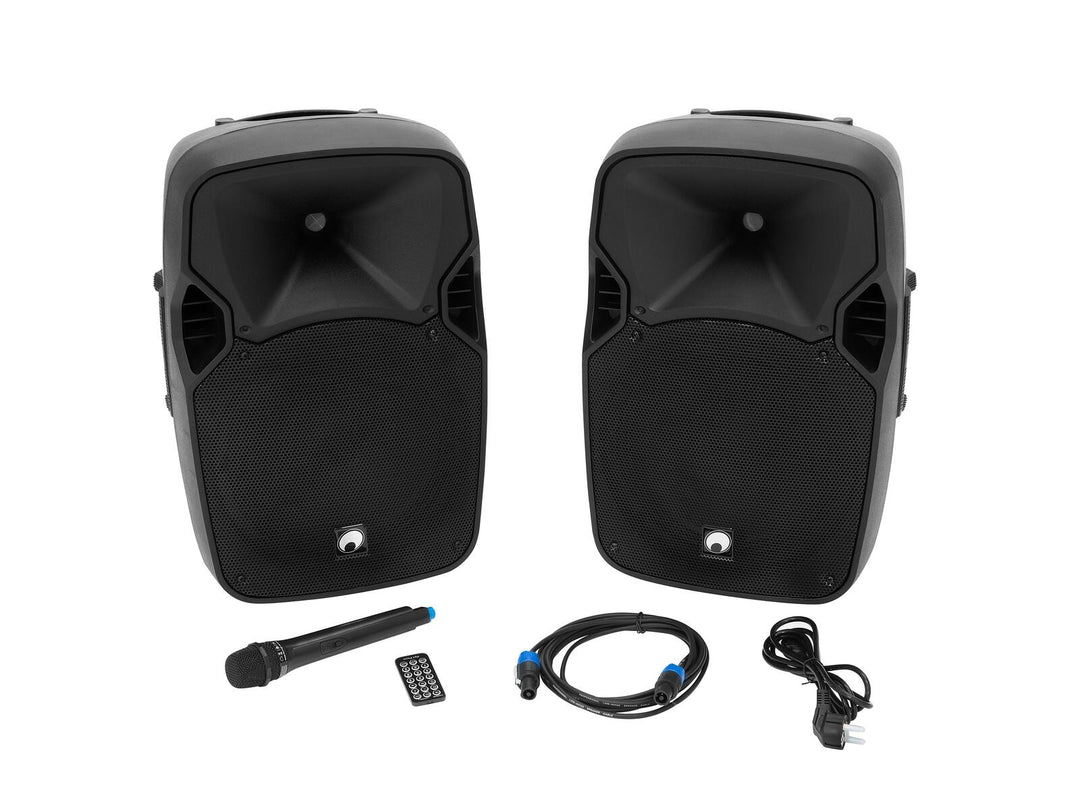 Set OMNITRONIC XFM-212AP + Stand per altoparlante MOVE MK2