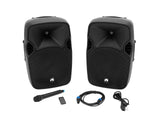 OMNITRONIC Set XFM-212AP + Speaker Stand MOVE MK2
