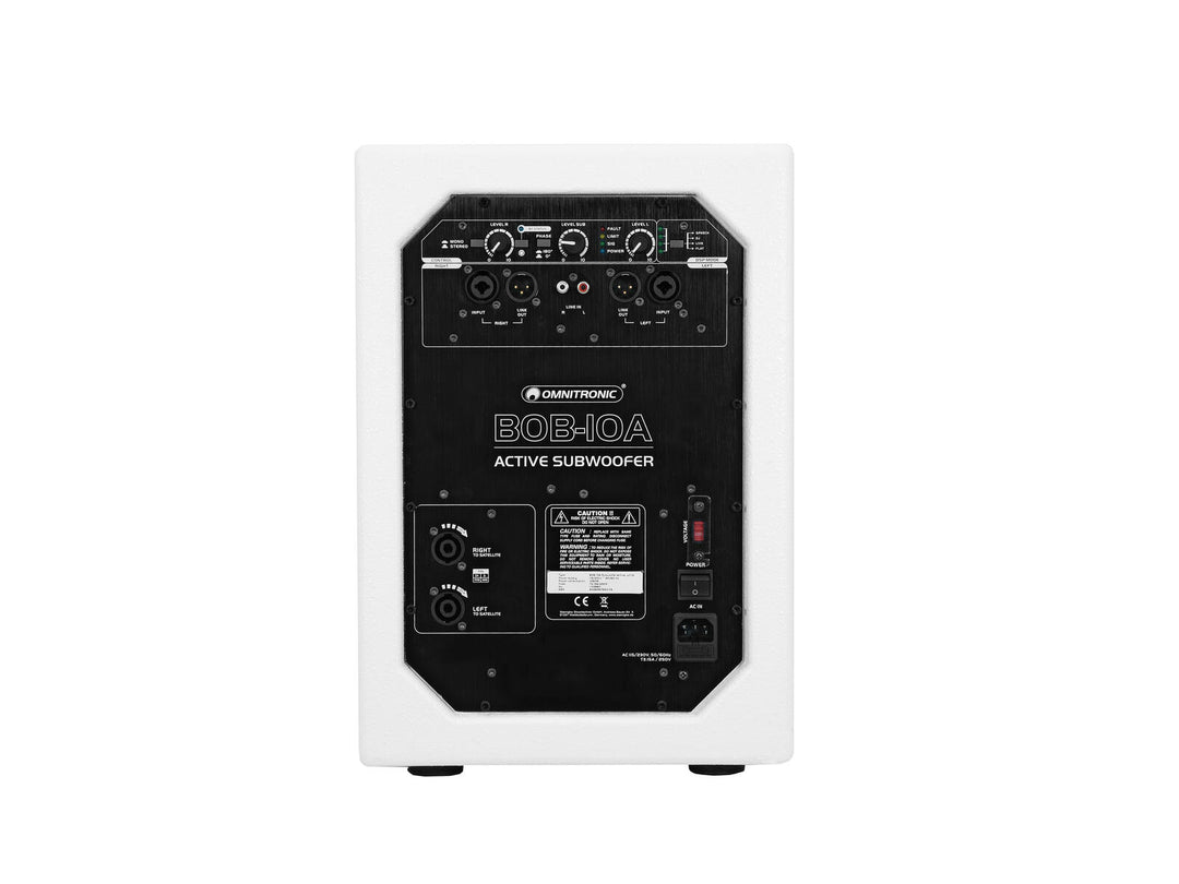 OMNITRONIC BOB-10A Subwoofer attivo bianco