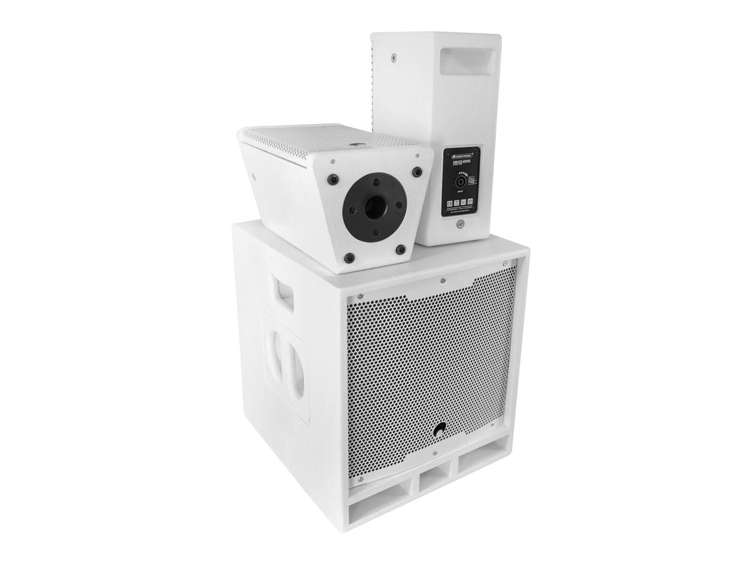 OMNITRONIC MAXX-1206DSP sistema attivo 2.1 bianco