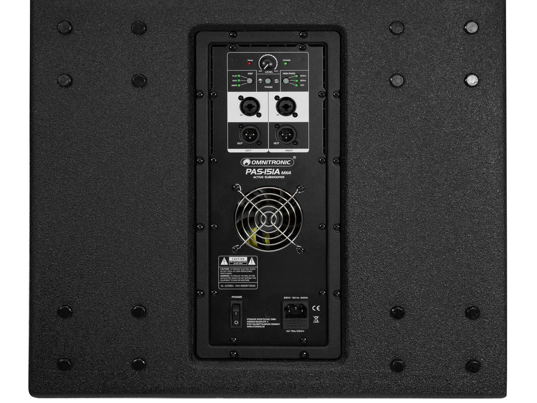 OMNITRONIC PAS-151A MK4 Subwoofer, attivo, DSP