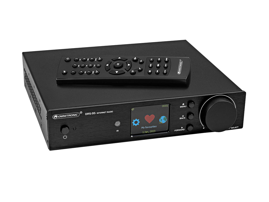 OMNITRONIC DRS-95 Radio Internet con DAB+ e Bluetooth