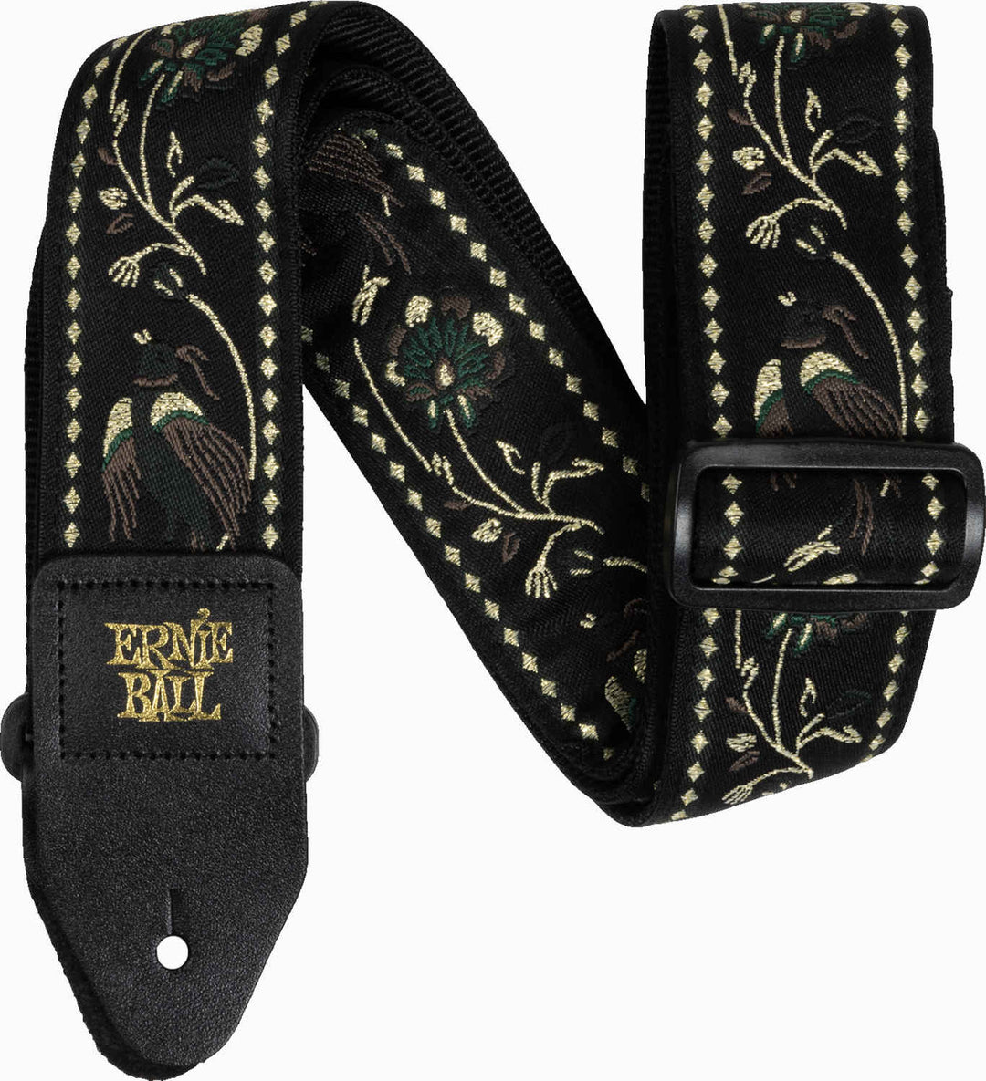 Ernie Ball 5372 Black Tracolla Pleasant Pheasant