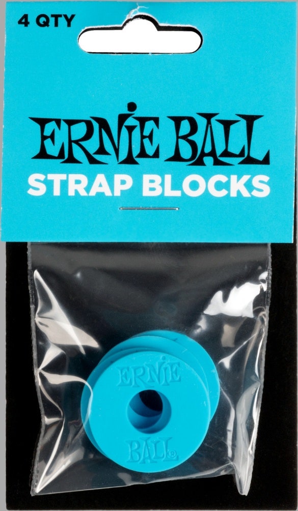 Ernie Ball 5619 Blocchi per tracolla, blu, 4 pezzi