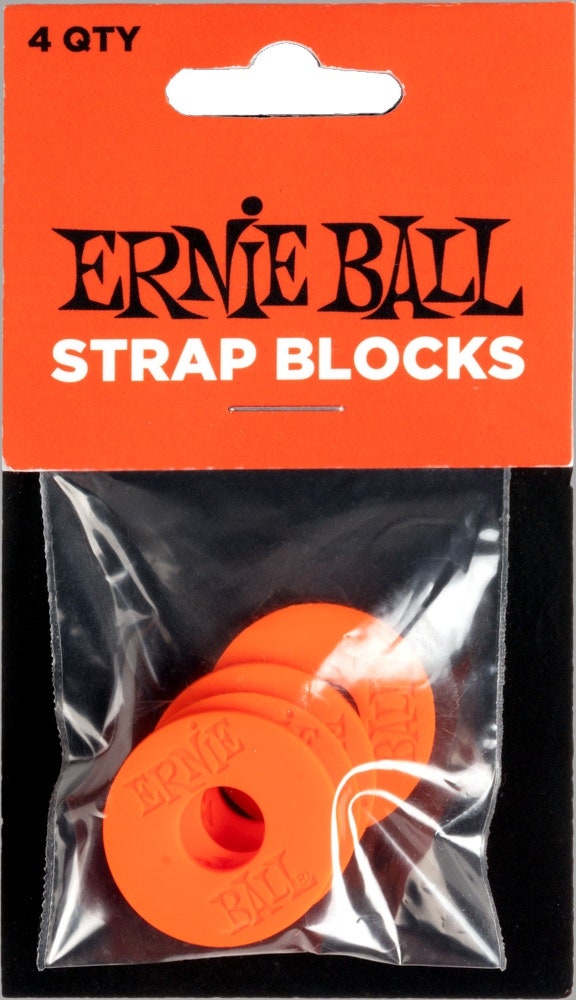 Ernie Ball 5620 Blocchi per tracolla, Red, 4 pc