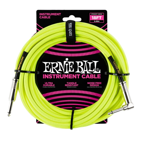 Ernie Ball 6085 Cavo per Chitarre (Giallo, 5,4m)