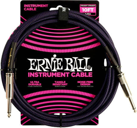 Ernie Ball 6393 Cavo per strumenti Black 3 metri (15 ft) - Bla