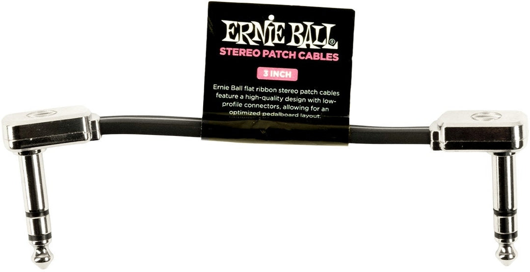 Ernie Ball-6407 Stereo (TRS) Cavo patch piatto 7,5cm