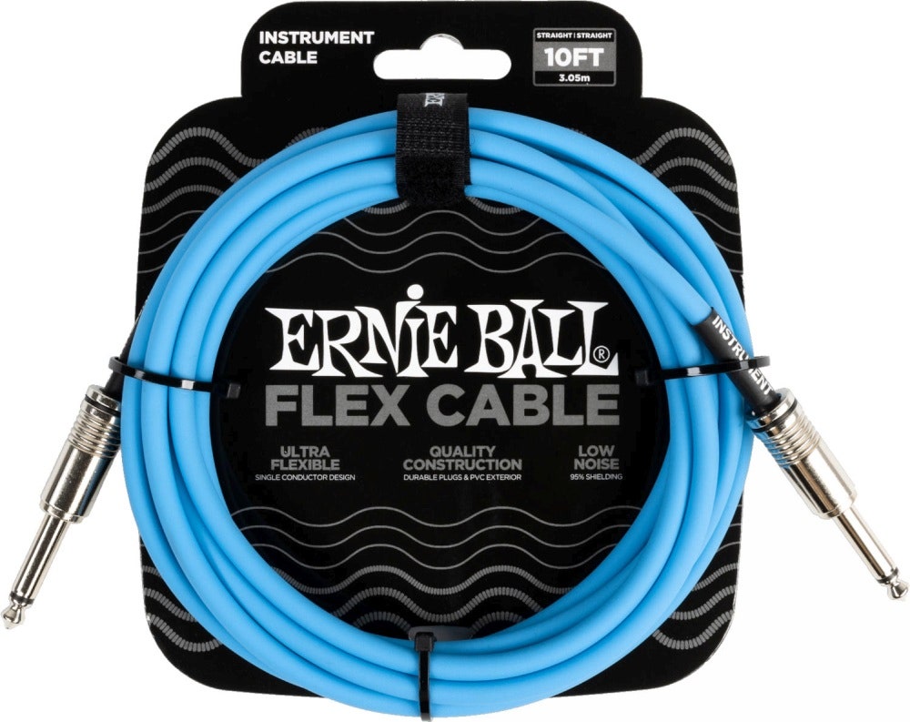 Ernie Ball 6412 FLEX Cavo per strumenti 3m - Blue
