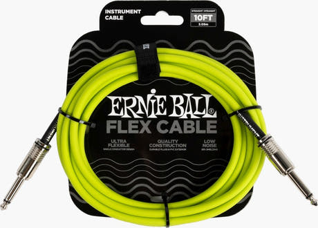 Ernie Ball 6414 FLEX Cavo per strumenti 3m - Verde