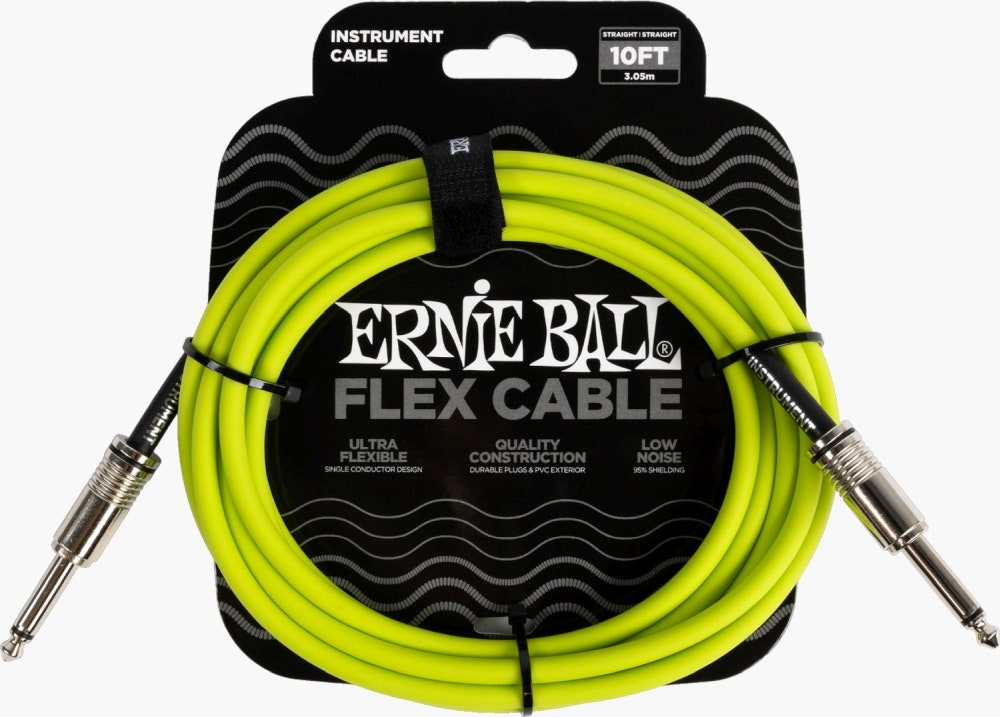 Ernie Ball 6414 FLEX Instrument Cable 3m - Green