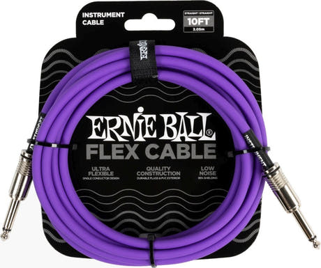 Ernie Ball 6415 FLEX Cavo per strumenti 3m - Viola