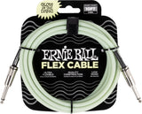 Ernie Ball 6436 FLEX Instrument Cable 3m - Glow In The Dark