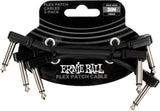 Ernie Ball 6443 Flex Cavo patch Black 7,5cm 3-Pack