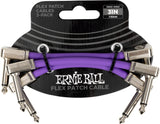 Ernie Ball 6451 Flex Patch Cable Purple 7,5cm 3-Pack