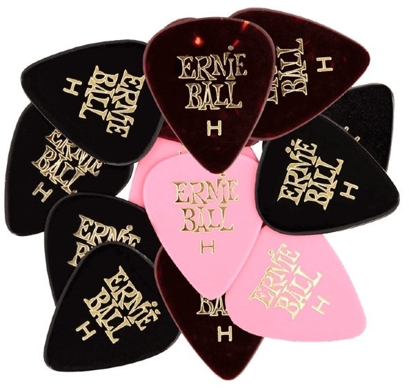 Ernie Ball EB-9180 Cellulose Picks Heavy, Misti, 12 pk