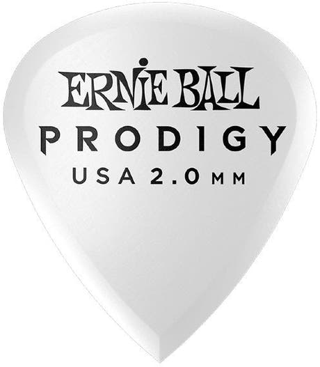 Ernie Ball EB-9203 2,0mm White Mini Prodigy plettri confezione da 6