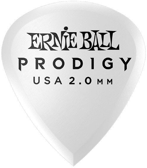 Ernie Ball EB-9203 2,0mm White Mini Prodigy plettri confezione da 6