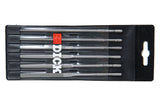 F.Dick set di lime ad ago con 6 lime, 140 mm, taglio 2, in custodia