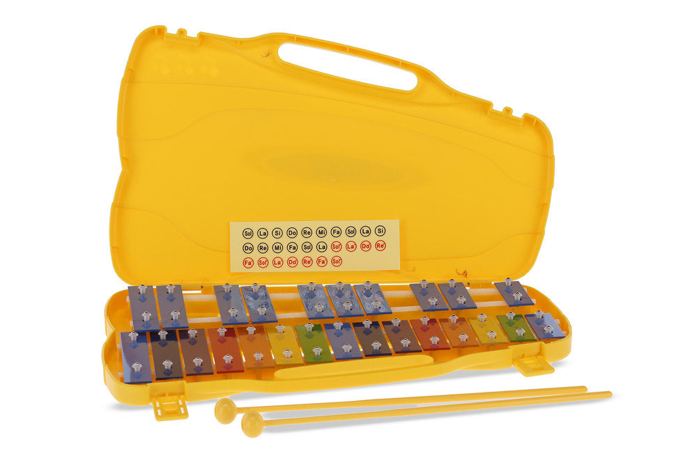 GEWA glockenspiel, cromatico da G5 a G7, tasti colorati