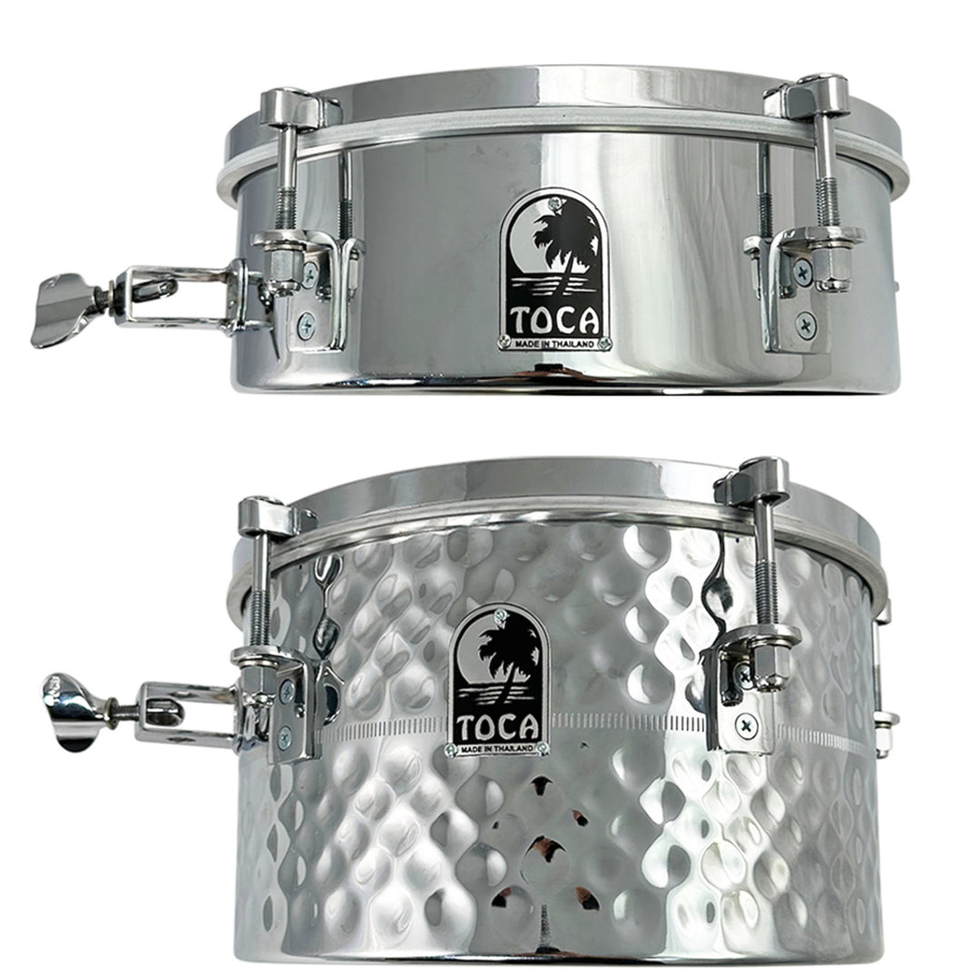 Toca Accessori per batteria Timbales - 12" x 4" in acciaio inox (T-412-SS)